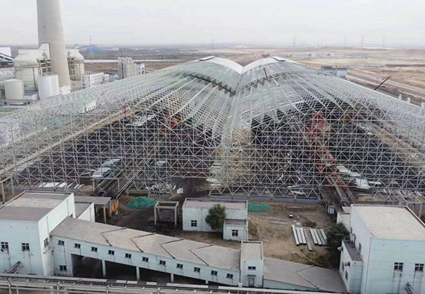 國家電廠(chǎng)封煤工程，FRP采光板項目