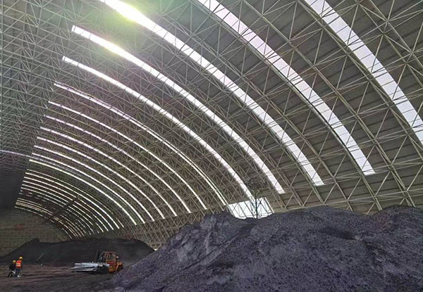 國家電廠(chǎng)封煤工程，FRP采光板項目